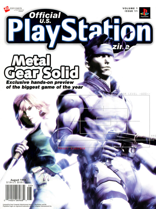 Official U.S. PlayStation Magazine Issue 011 (August 1998) cover